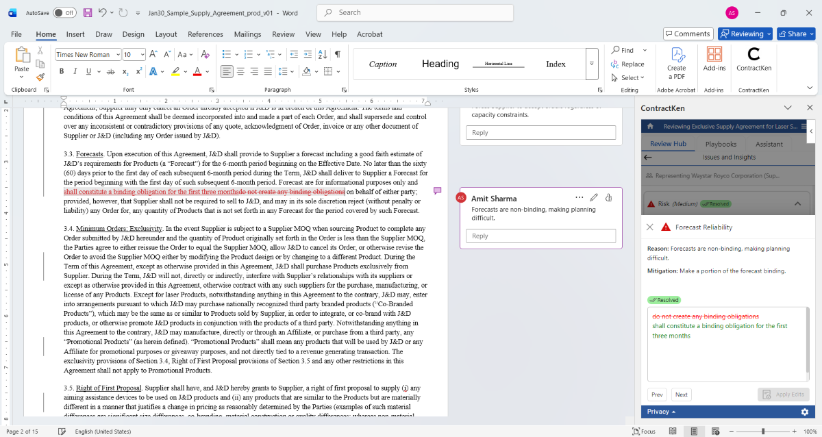 Commenting & In-Document Guidance