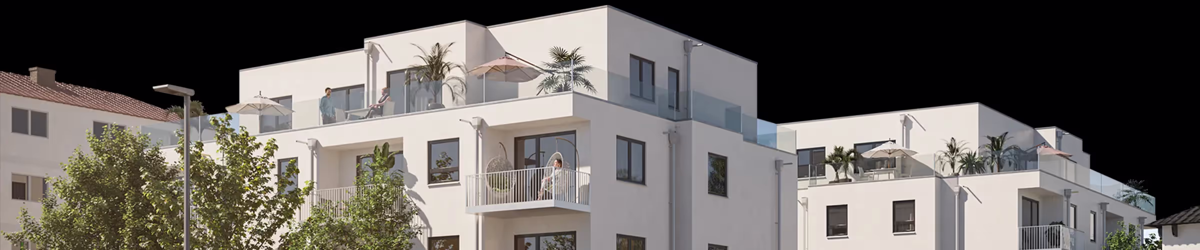 3D Visualisierung eines Wohnquartiers