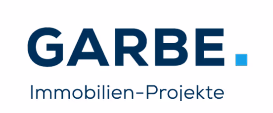Logo mit dem Schriftzug GARBE und darunter der Text Immobilien-Projekte.