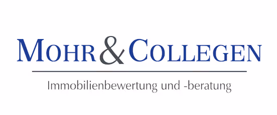 Mohr & Collegen Logo mit dem Slogan Immobilienbewertung und -beratung unterstrichen.