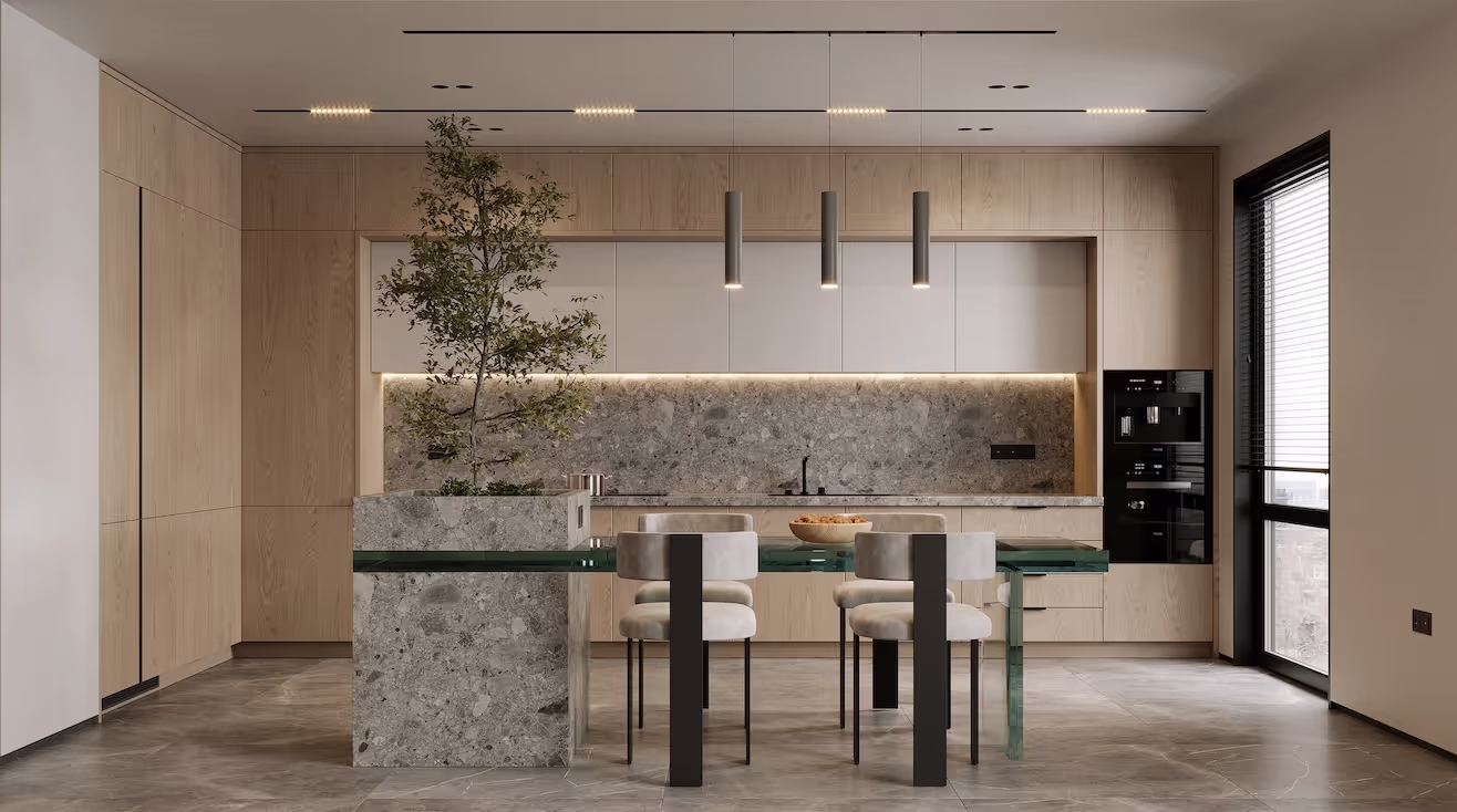 interior rendering office living space visualization visualisierung 3d