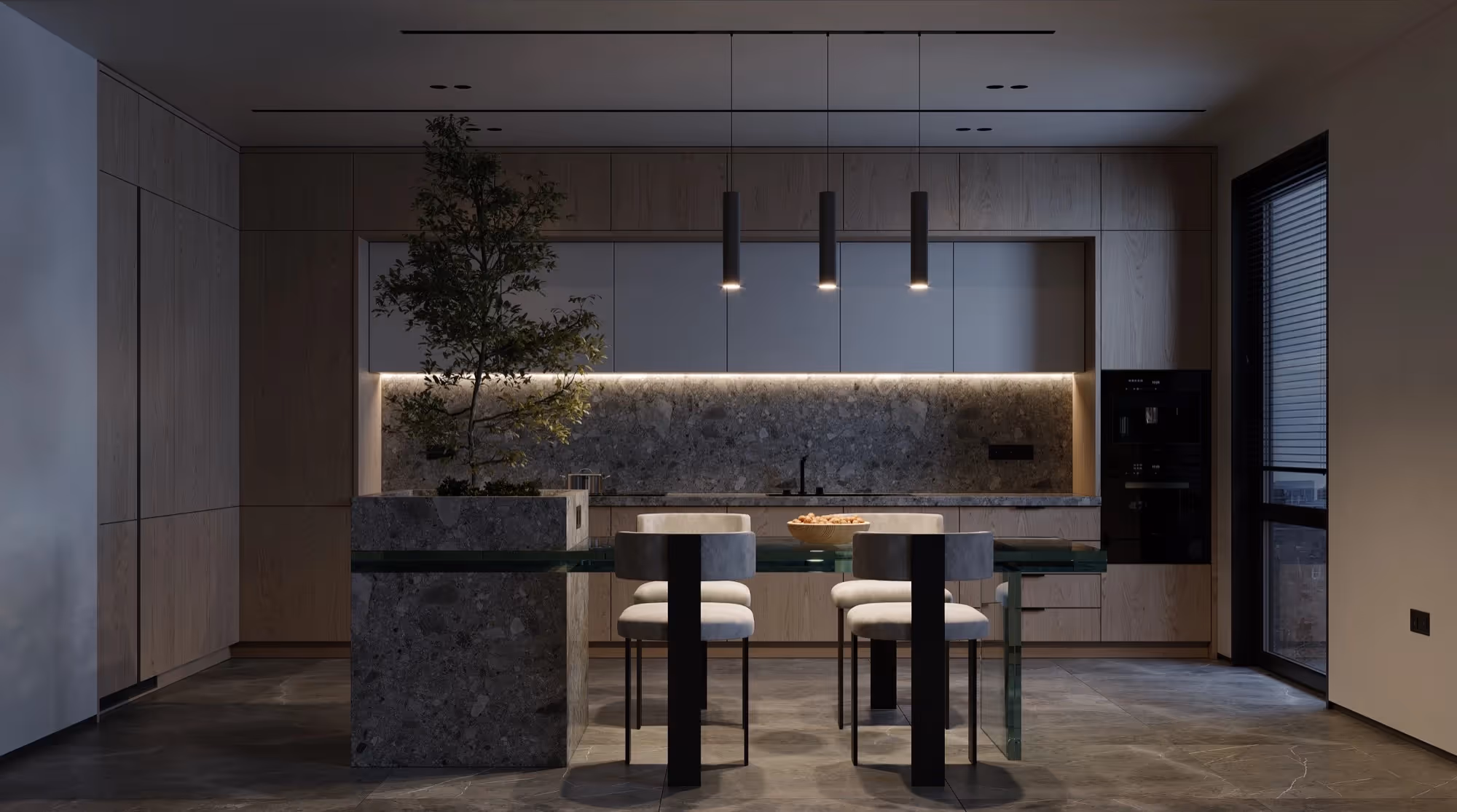 3D Architekturvisualisierung Interior:
Luxus-Wohnung