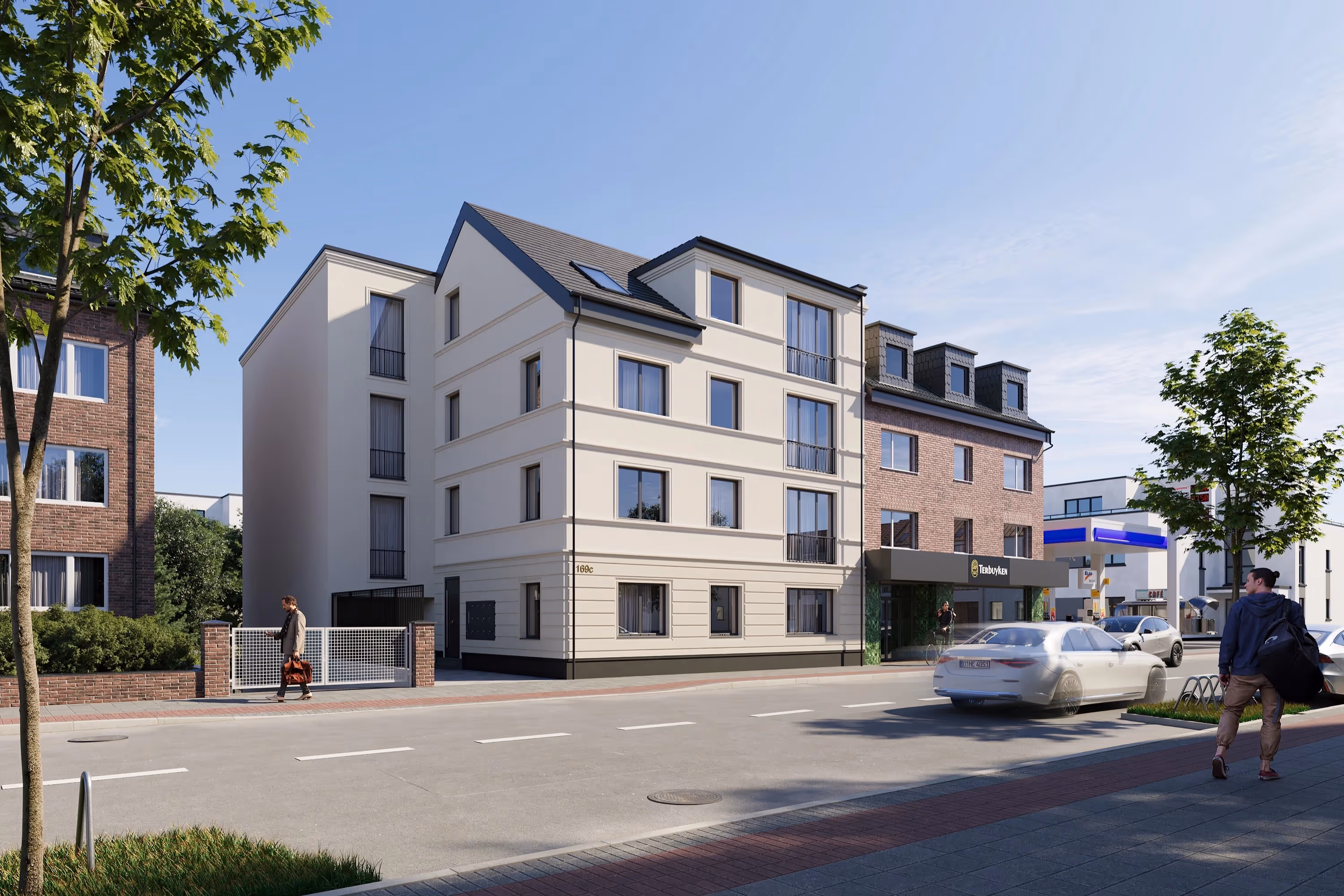3D Architekturvisualisierung Exterior & Interior: MFH in Düsseldorf
