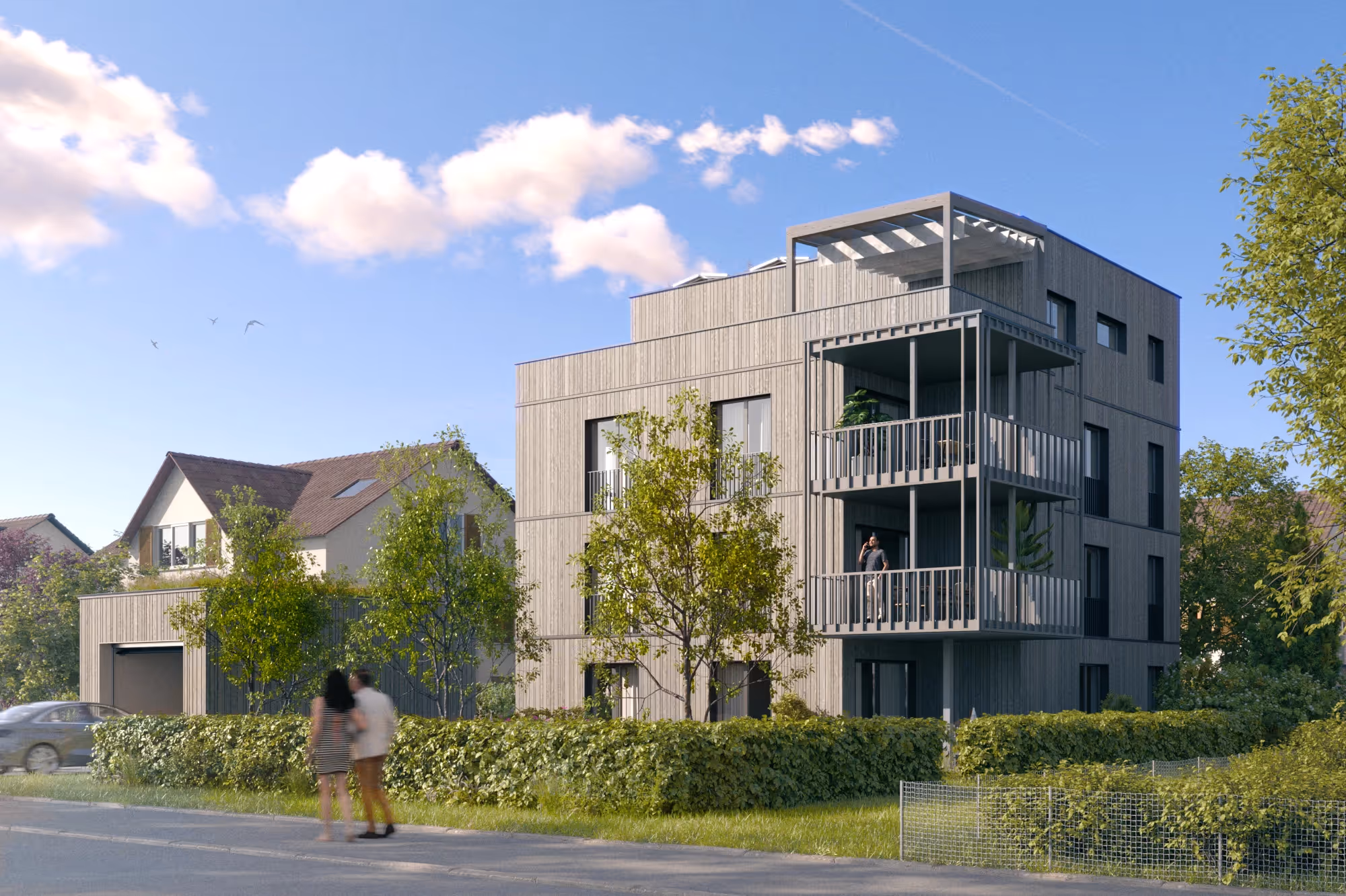 3D Architekturvisualisierung Exterior & Interior:
MFH in Luzern, Schweiz