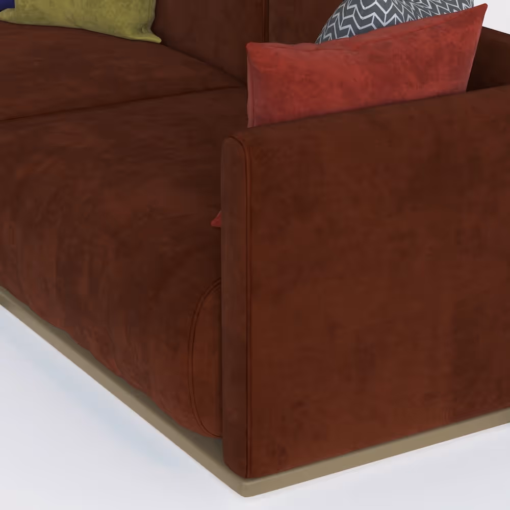 Rotes Polstersofa