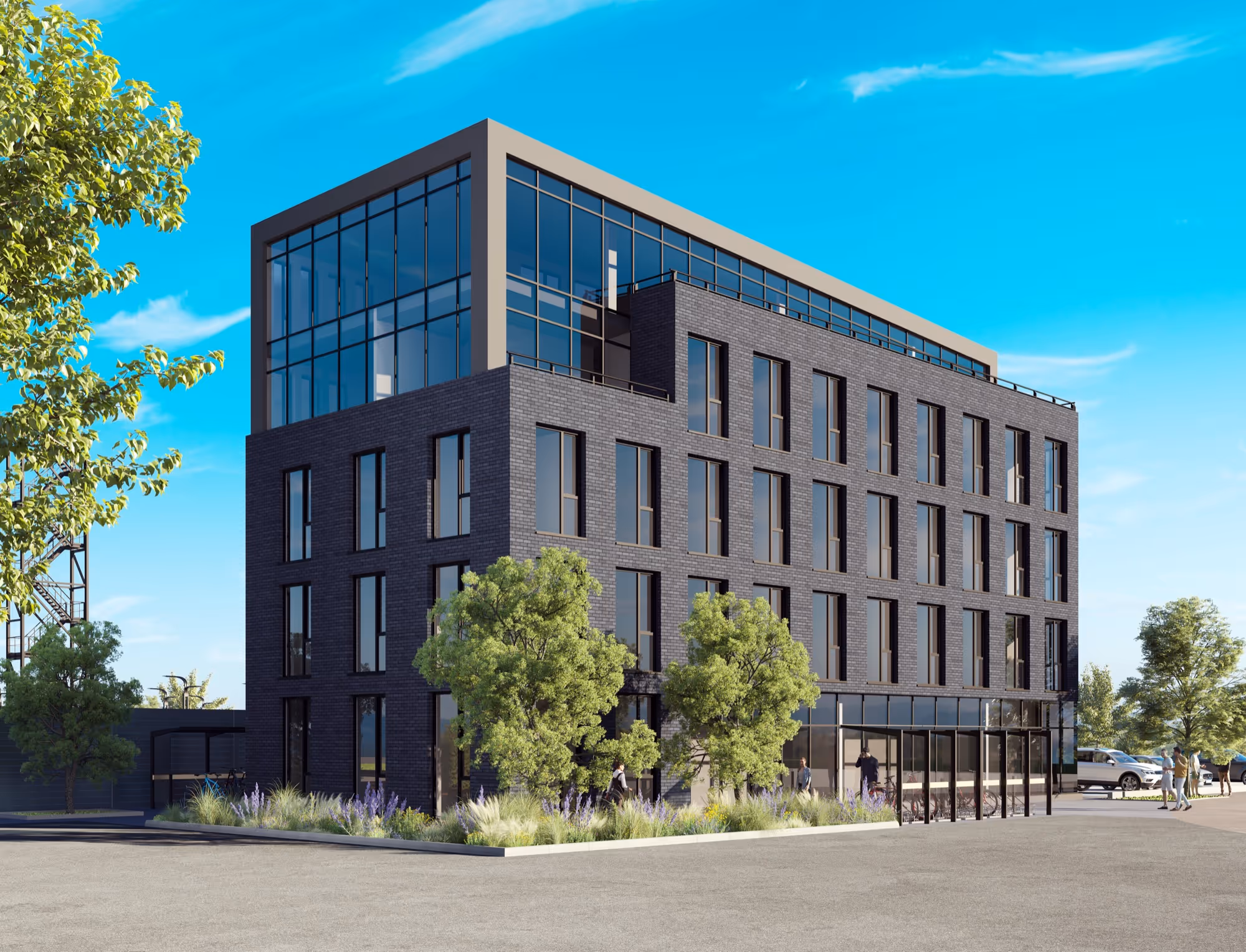 3D Architekturvisualisierung Exterior/Interior: Bürogebäude