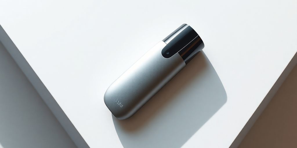 Hochwertige Produktfotografie auf minimalistischen Hintergrund.