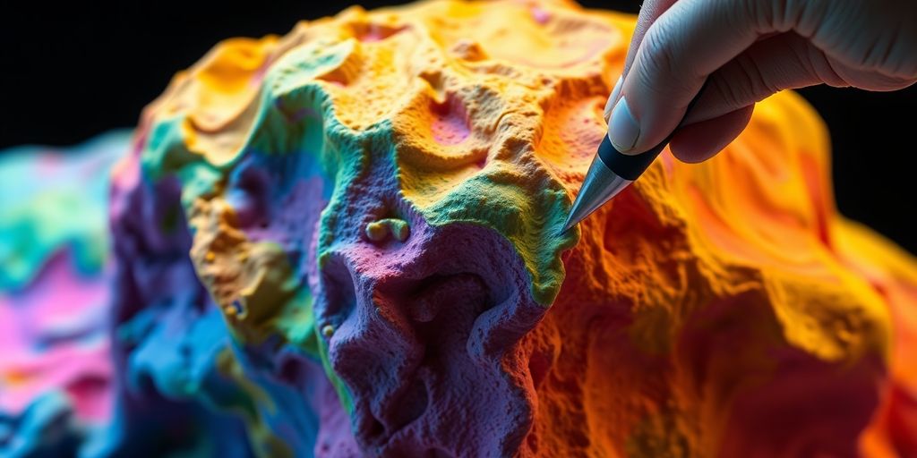 3D-Modell mit realistischen Texturen bei der Bearbeitung
