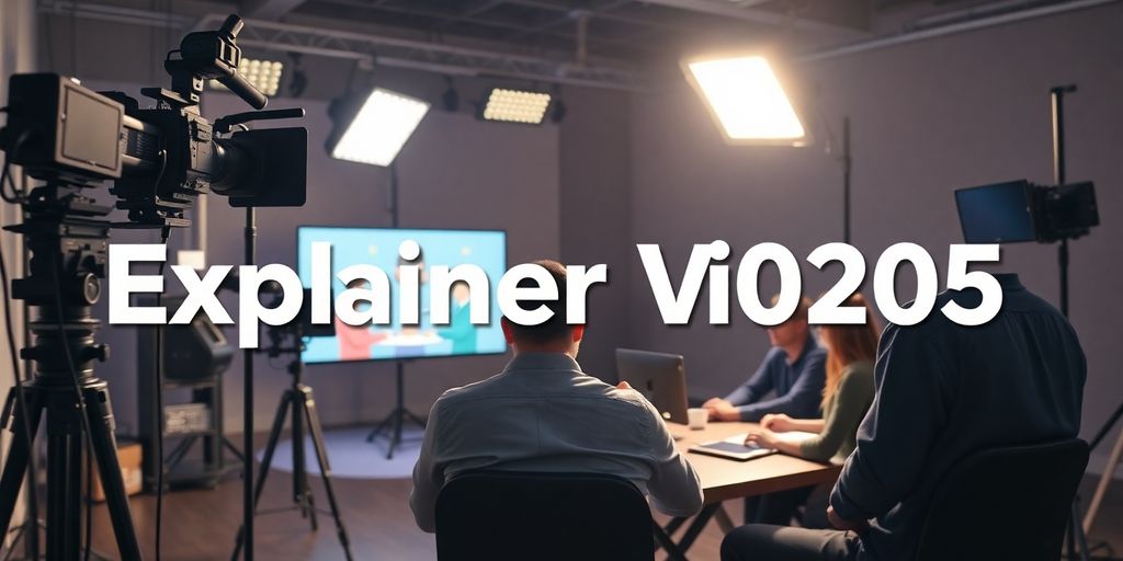 Professionelles Videoproduktionssetup für Erklärvideos.