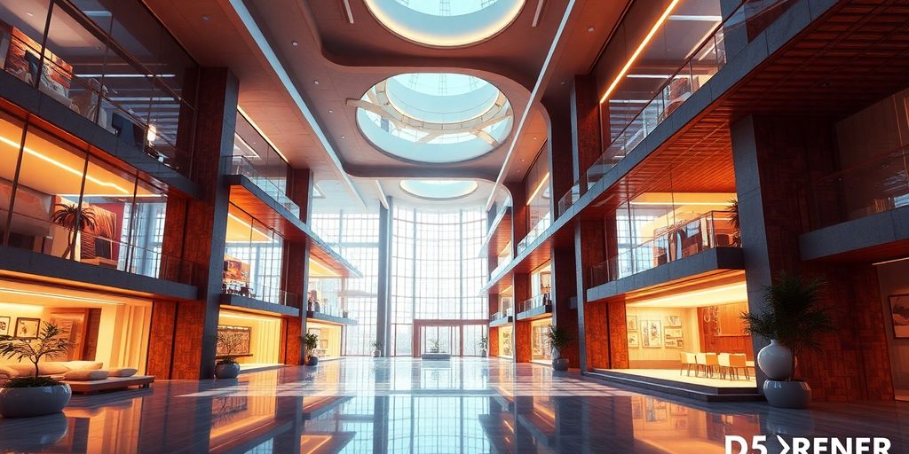 Realistische 3D-Renderings in Architektur und Design.
