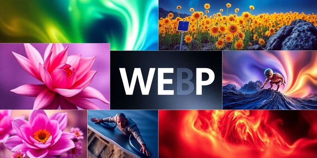 Vorteile von WebP Bildern in ansprechendem Design.