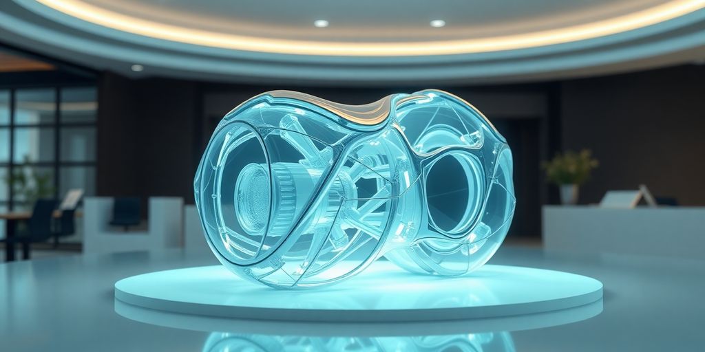 Realistisches 3D-Modell eines innovativen Produkts.