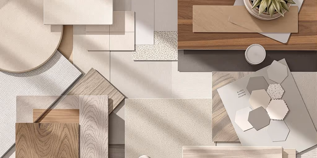 Architekturrendering – Moodboard Innenarchitektur