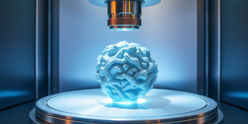 Nahaufnahme 3D-Scanner erfasst Objekt