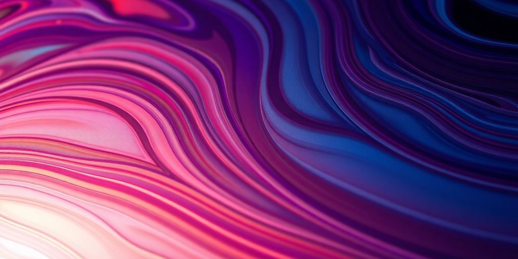 Digitales Kunstwerk mit lebendigen Farben und komplexen Formen