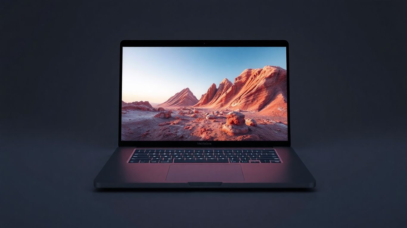 MacBook Pro mit 3D-Rendering
