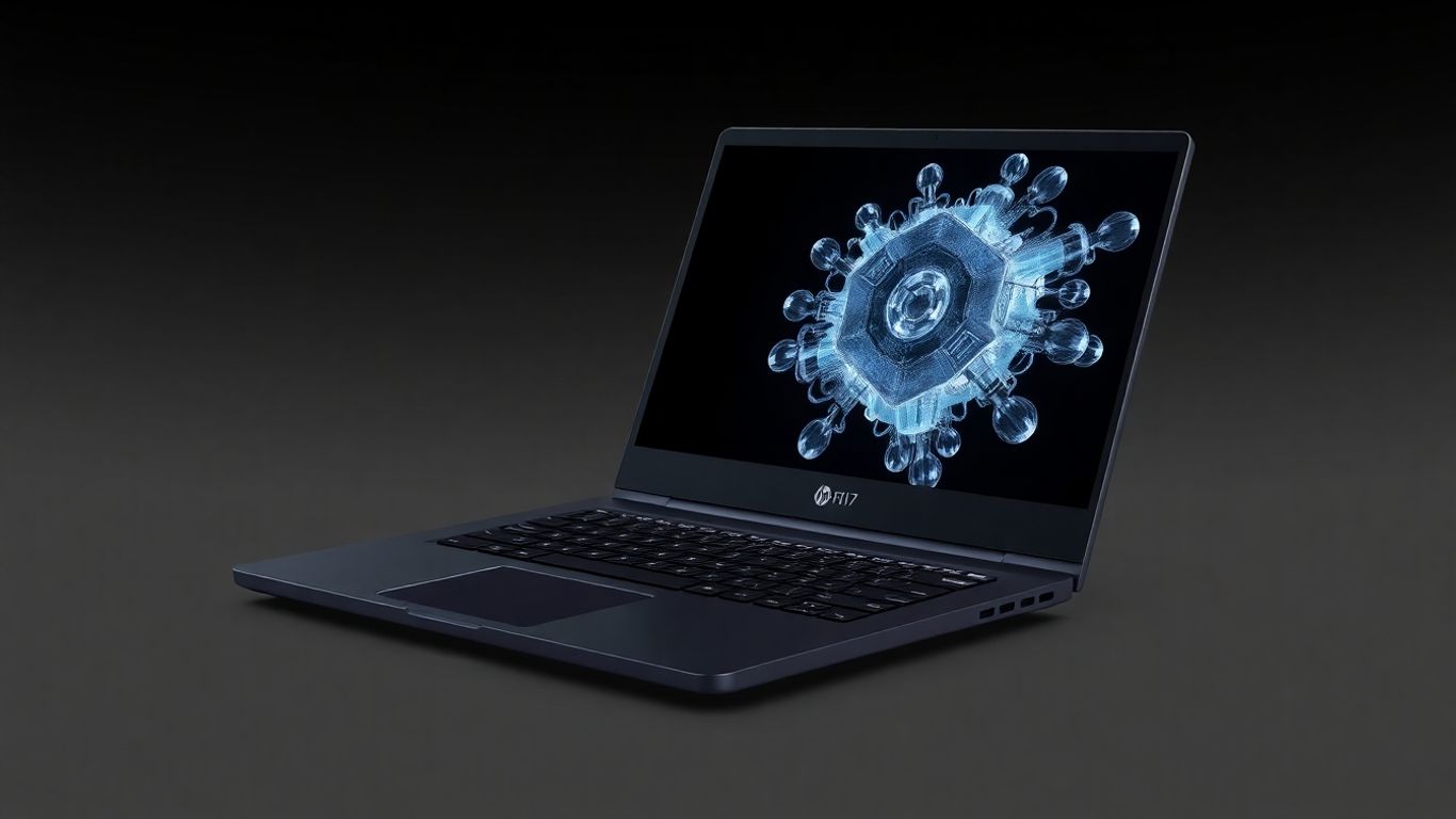 HP ZBook Fury 17 Laptop mit 3D-Rendering