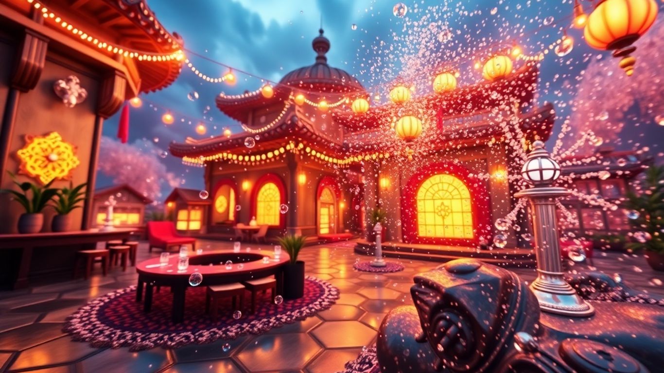 Beeindruckende 3D-Szene mit optimalen Blender-Render-Einstellungen.