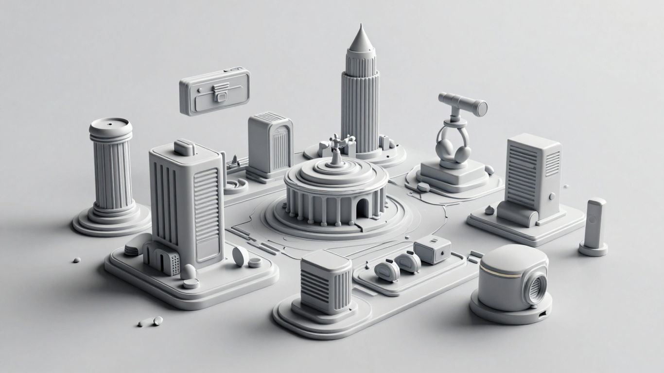 Octane Render 3D Szene mit realistischer Beleuchtung