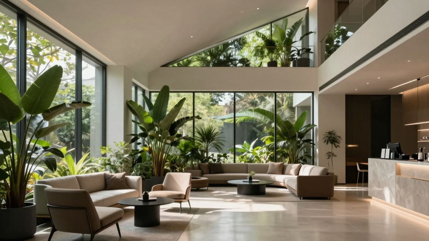 Moderne 3D Architekturvisualisierung eines luxuriösen Wohnhauses.