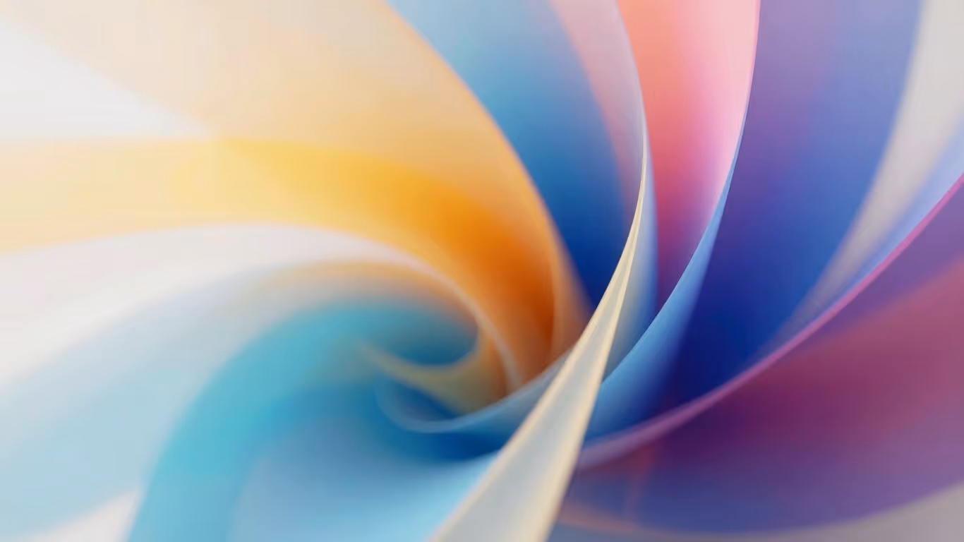 Abstrakte Formen und Farben in Bewegung