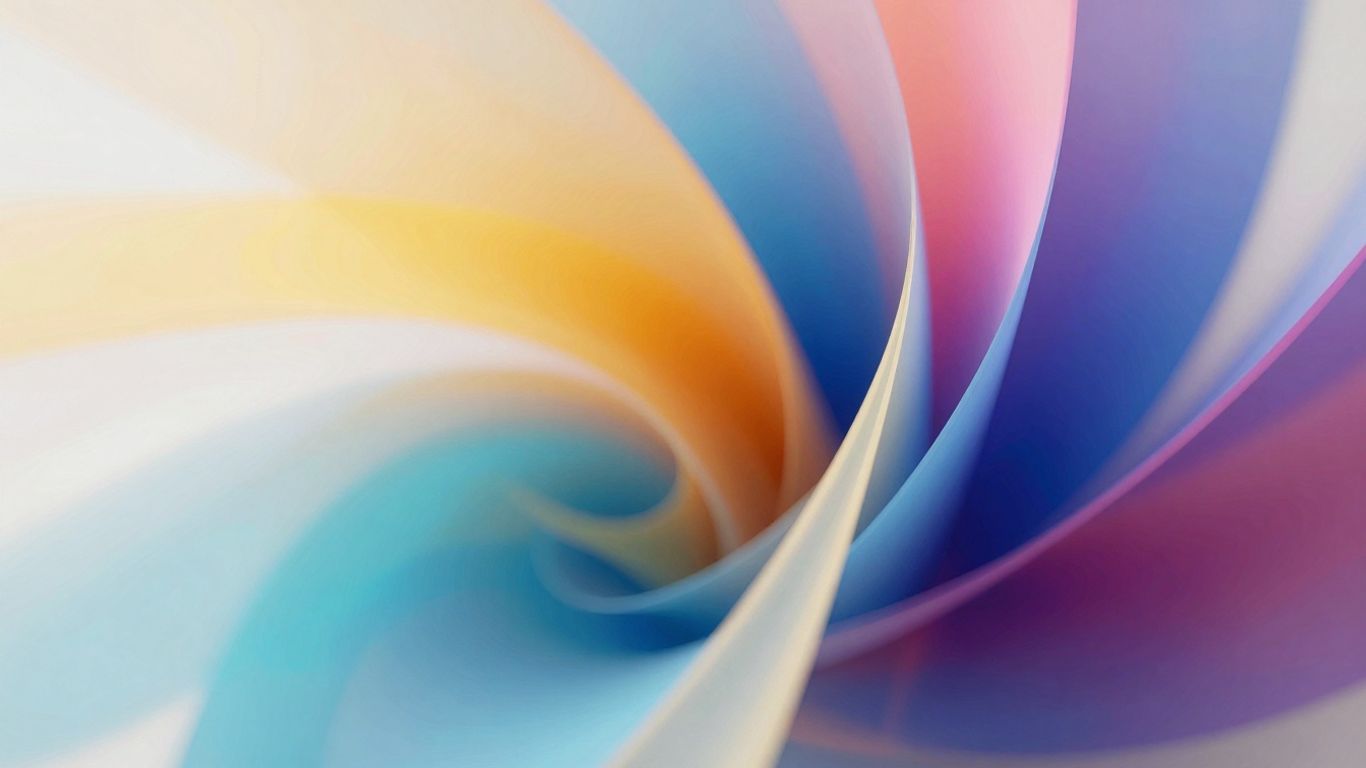 Abstrakte Formen und Farben in Bewegung