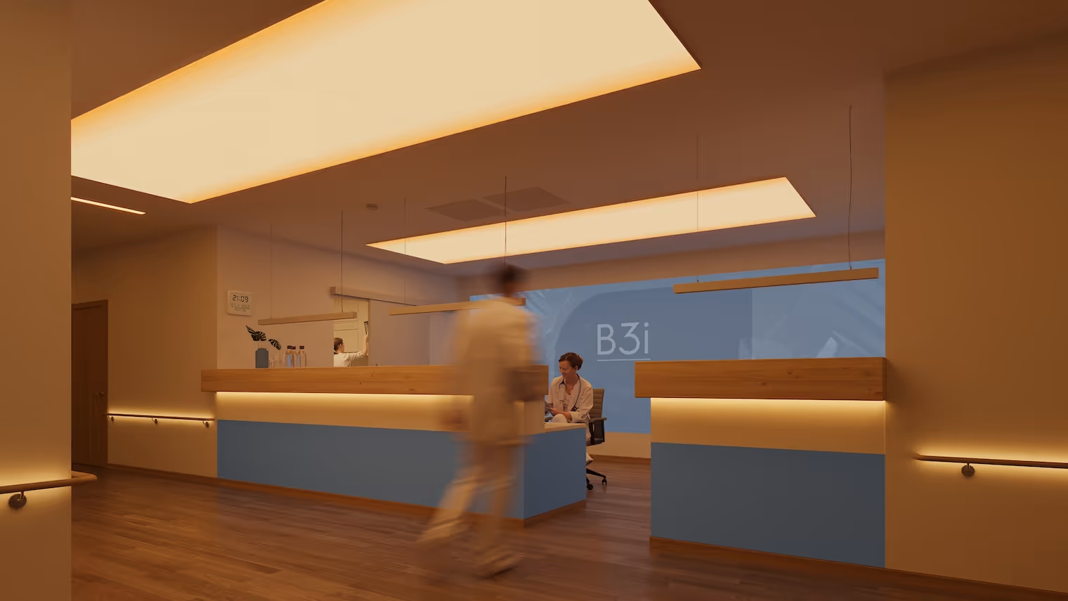 3D Architekturvisualisierung Interior: Circadian Lichtkonzepte für Kliniken
