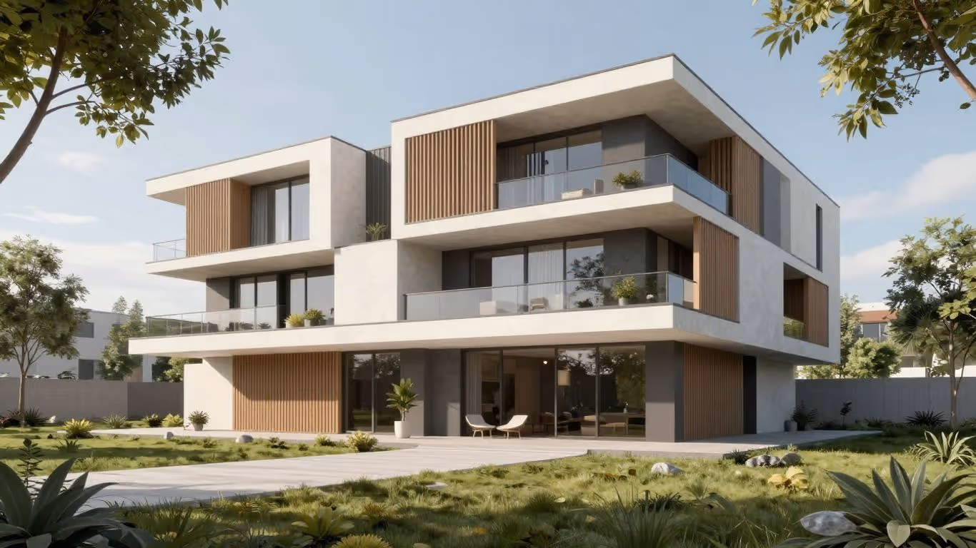 3D Visualisierung Schweiz Architektur Rendering Modern