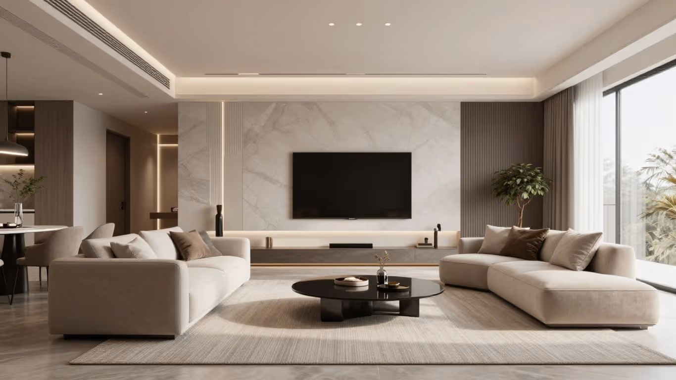Moderne Wohnung mit natürlichem Licht