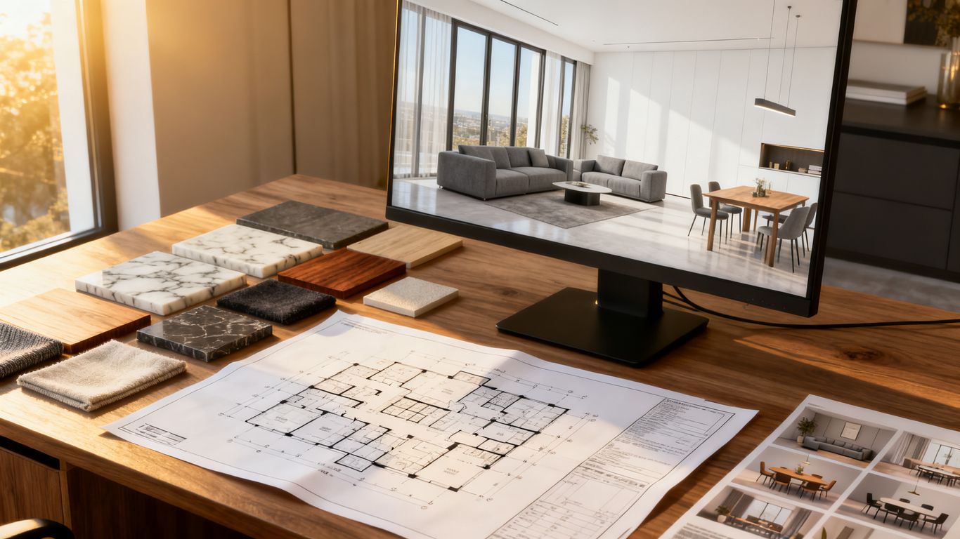 Arbeitsgrundlage für ein Interior Rendering