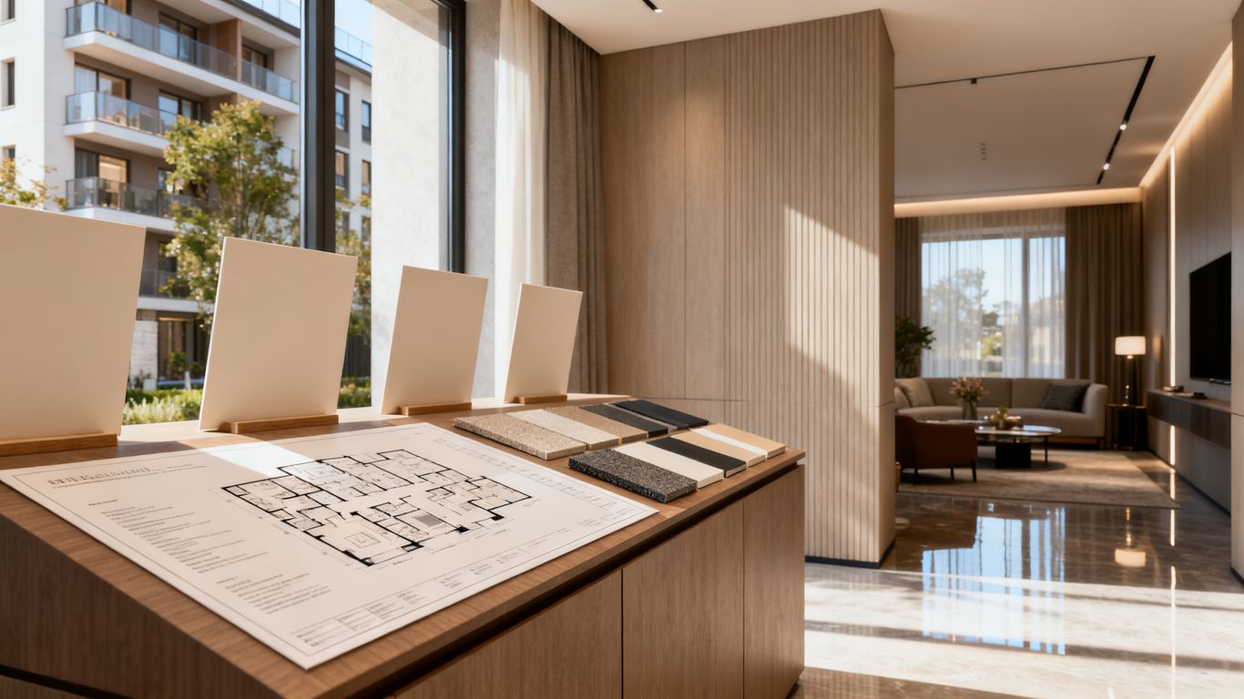 Modernes Immobilienexposé mit Grundrissen