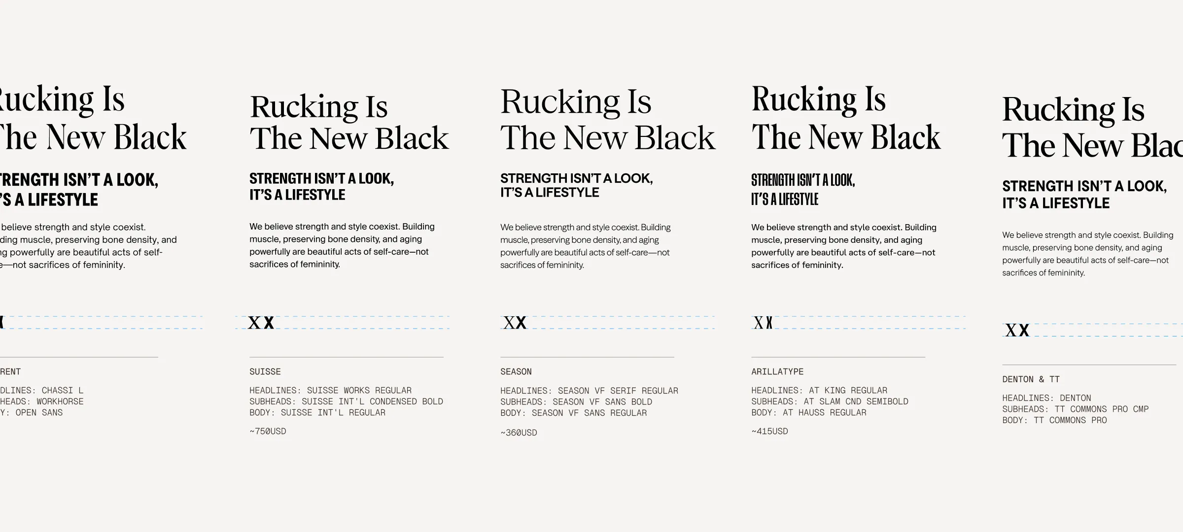 The Carry typographic exploration