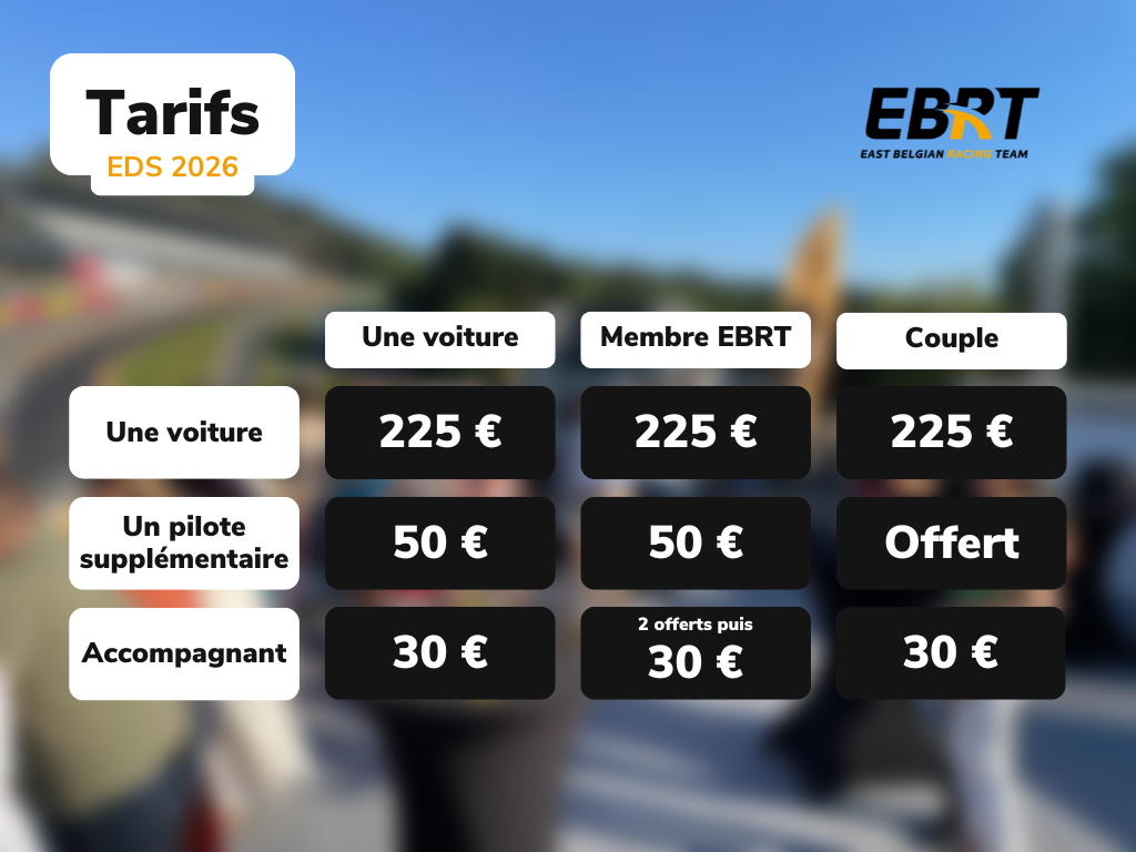 Tarifs EDS 2023