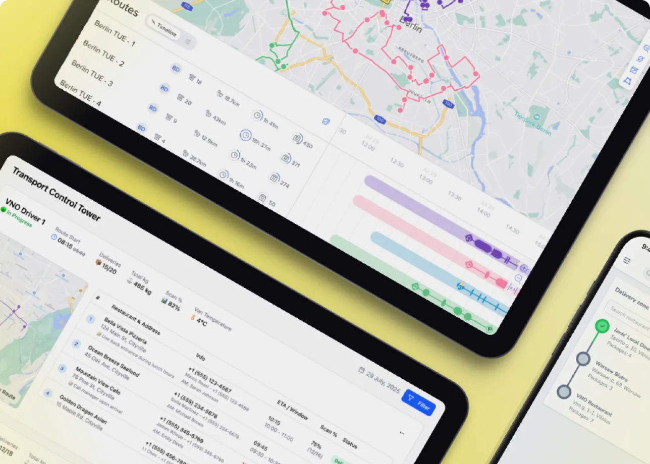 Saltz food distribution has automated its flows by integrating with Routific's APIs and leveraging its route optimization and route planning tools.