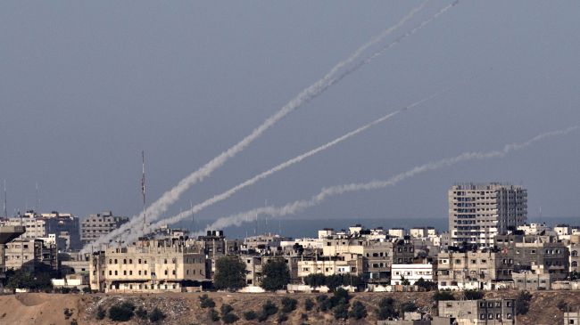 Palestinians in Gaza fire rockets into Israel.