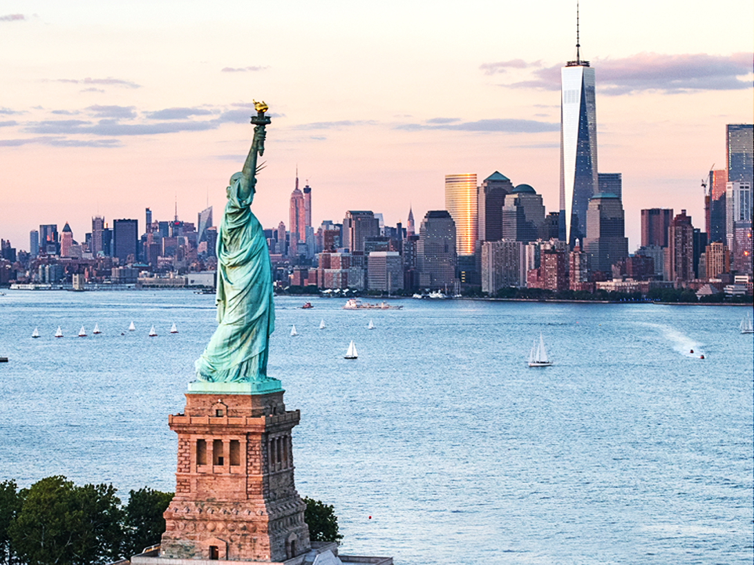 Statue of Liberty sky AA