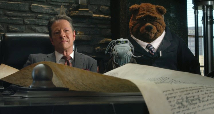 Chris Cooper as Tex Richman in "The Muppets."