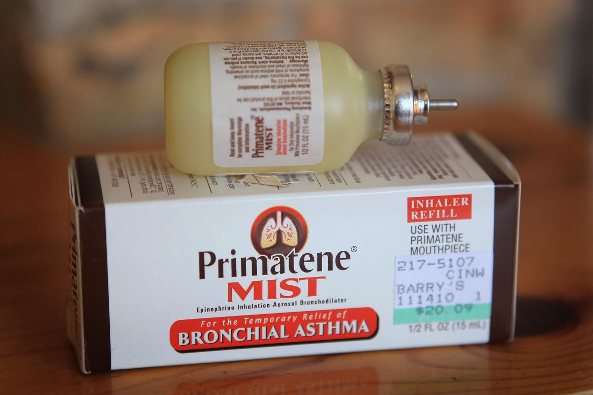 Primatene Mist, the only over-the-counter inhaler approved by the FDA to treat asthma, will no longer be available after December 31. The FDA is now banning sales of the product because it contains chlorofluorocarbons. (Getty Images)