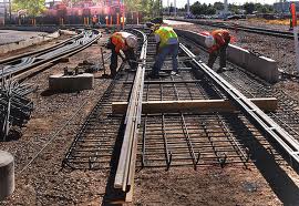 Light rail construction in Arizona: this is what motorists are forced to pay for.