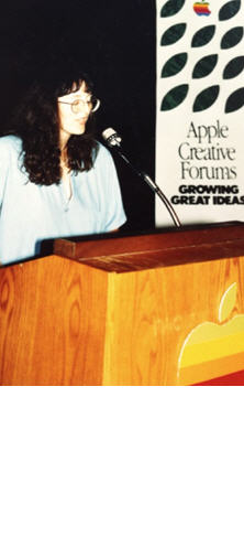 I've been an Apple advocate since first using an Apple II in my late 20s—a computer that literally changed my life and career. Here I am circa 1985 speaking on behalf of Apple about using its computers in my animation work for Star Trek V.