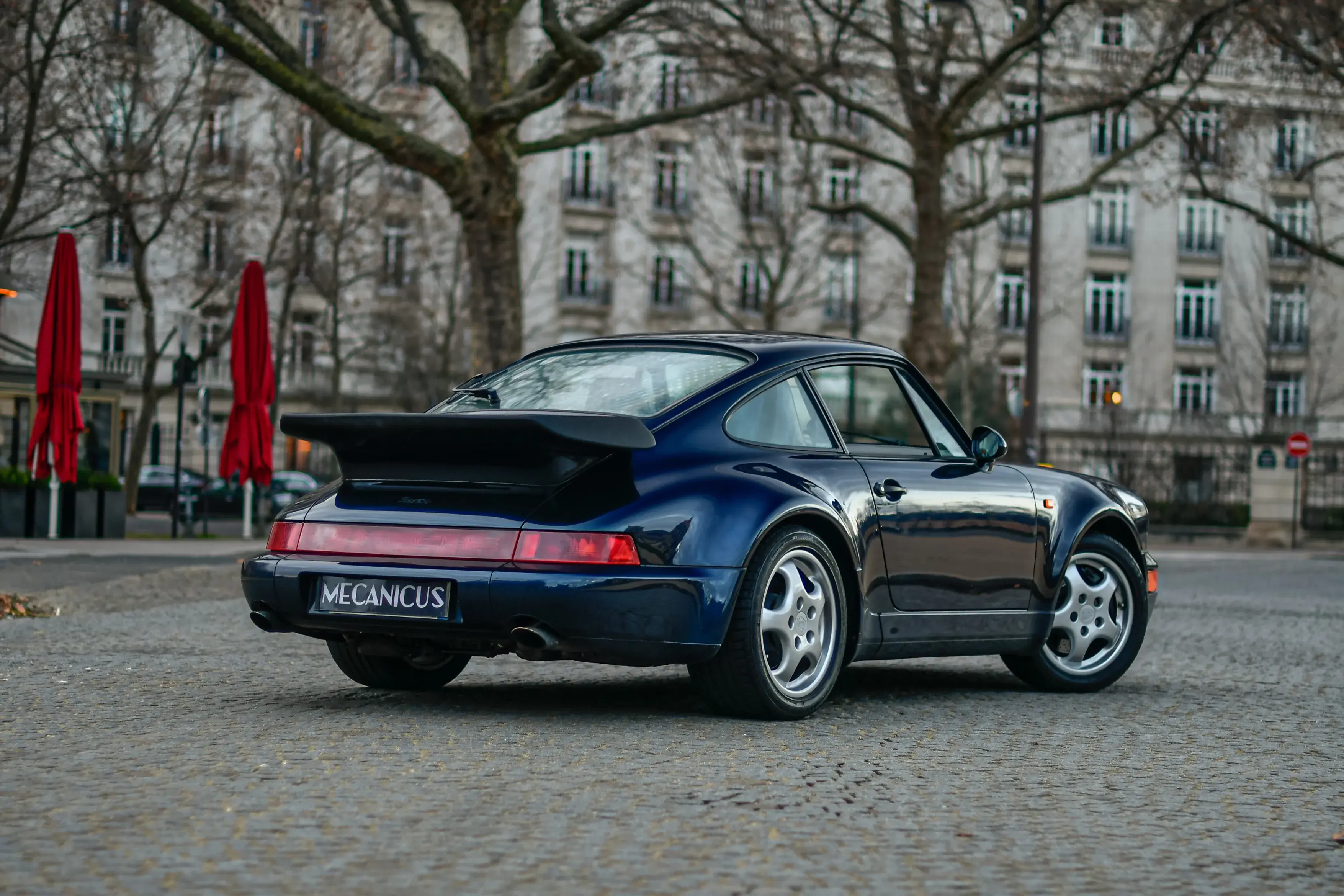 Porsche 964 Turbo Bleu Gris Mecanicus Paris