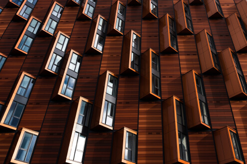 Brown Wooden Window Wallpaper