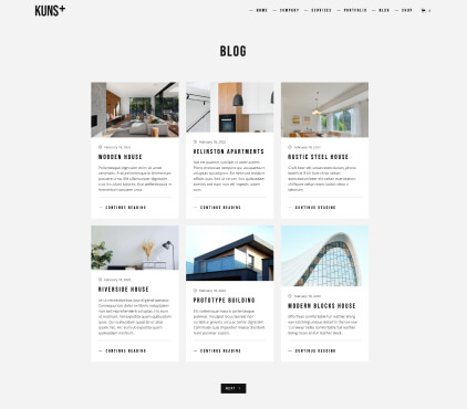 blog page screen