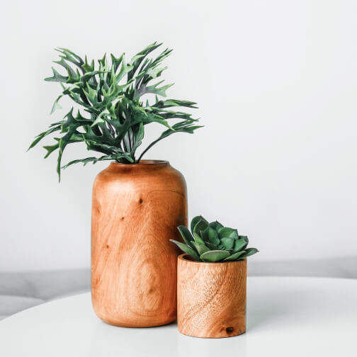 Change your living room ambience with this set of flowerpots