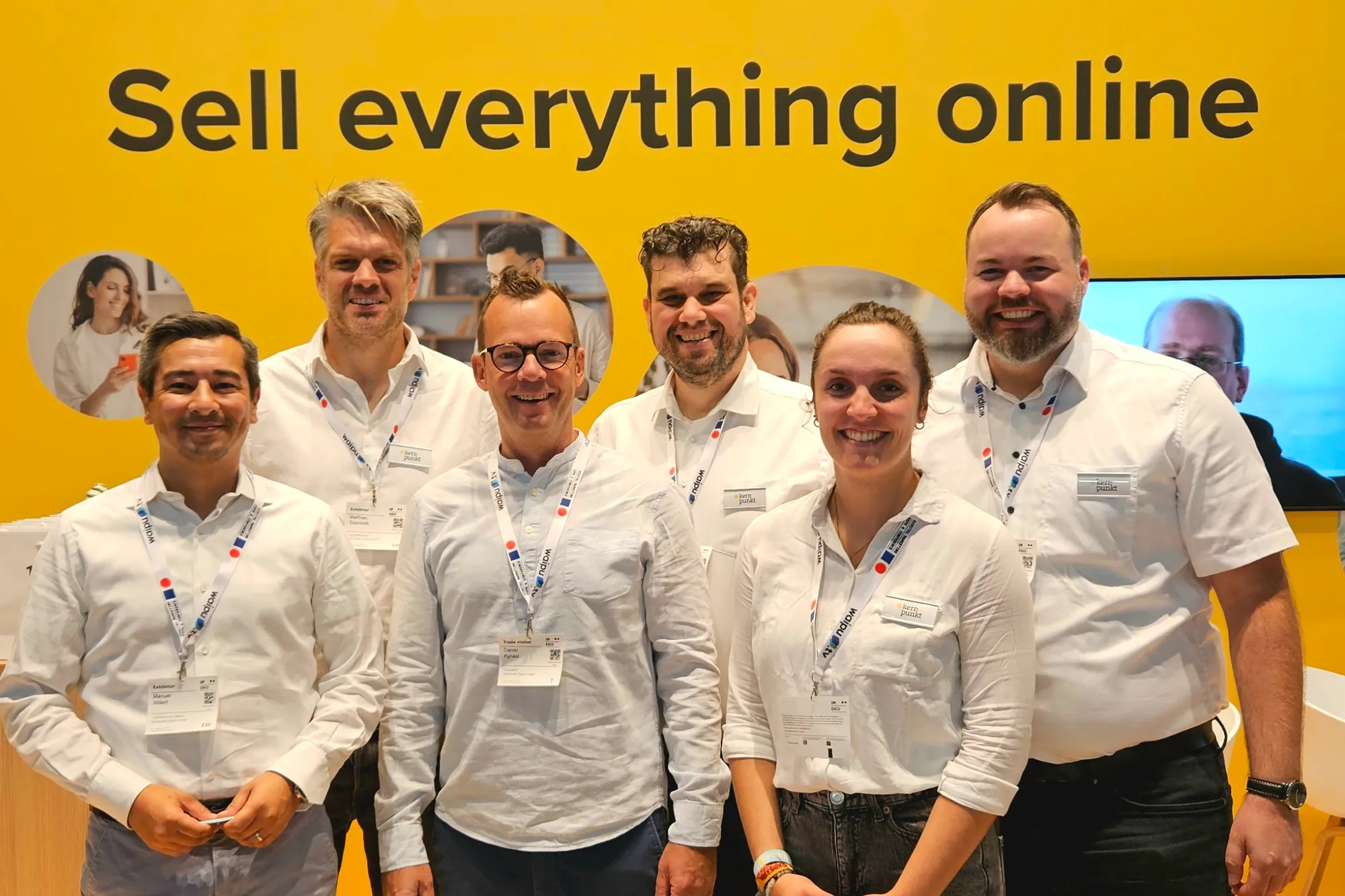Das kernpunkt Team auf der DMEXCO 2025: Mit uns können Unternehmen alles online verkaufen.
