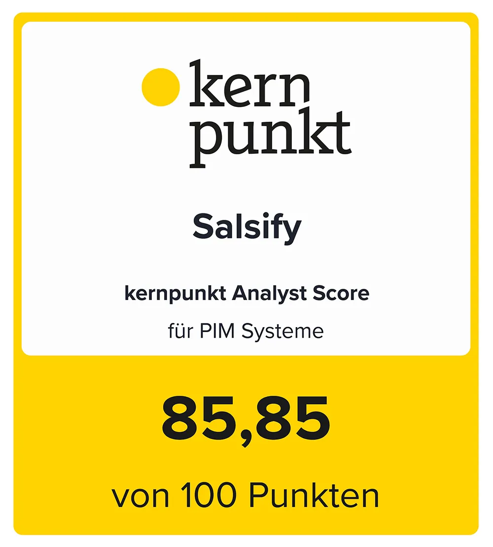 Der kernpunkt Analyst Score für Salsify