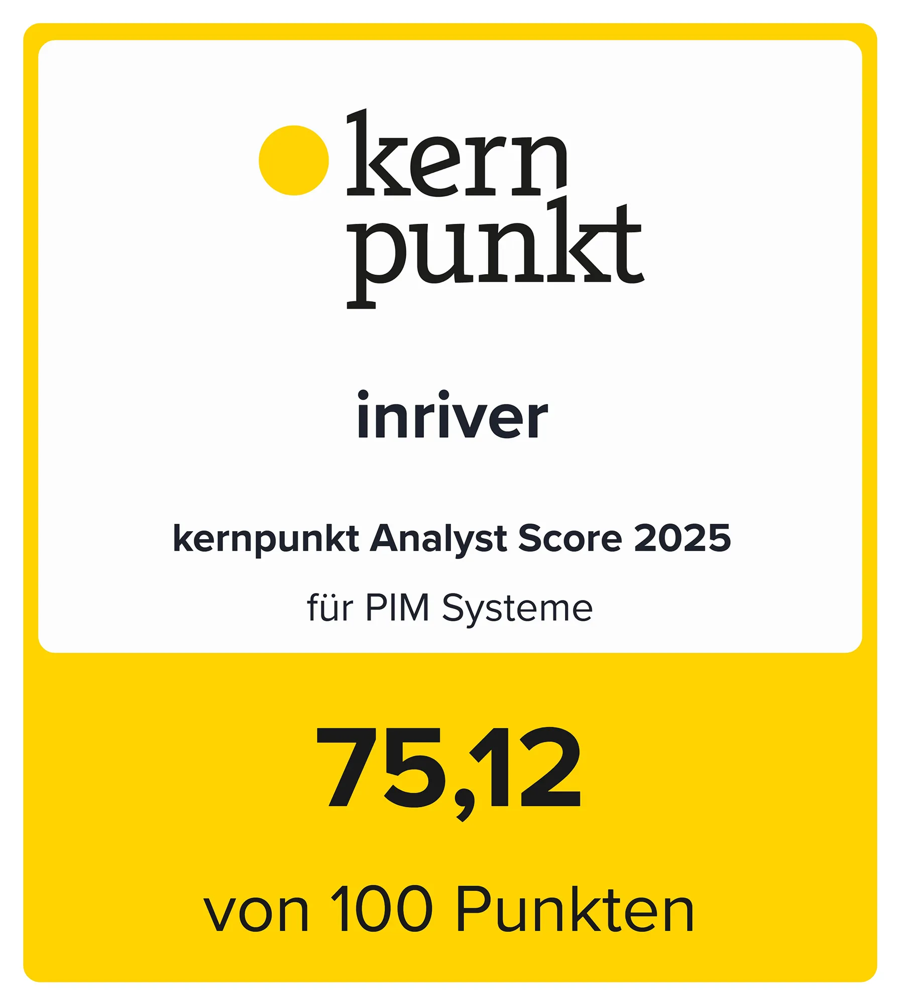 Der kernpunkt Analyst Score für inriver