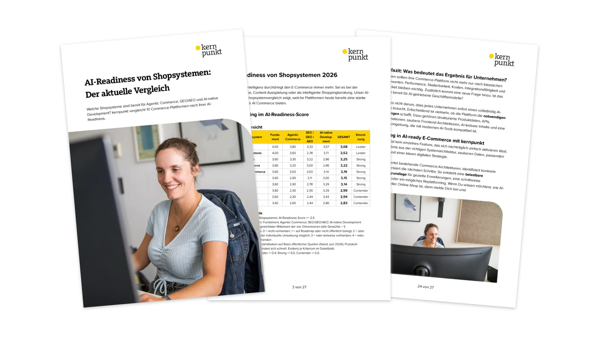 Unser Shopsystemvergleich für AI-Readiness