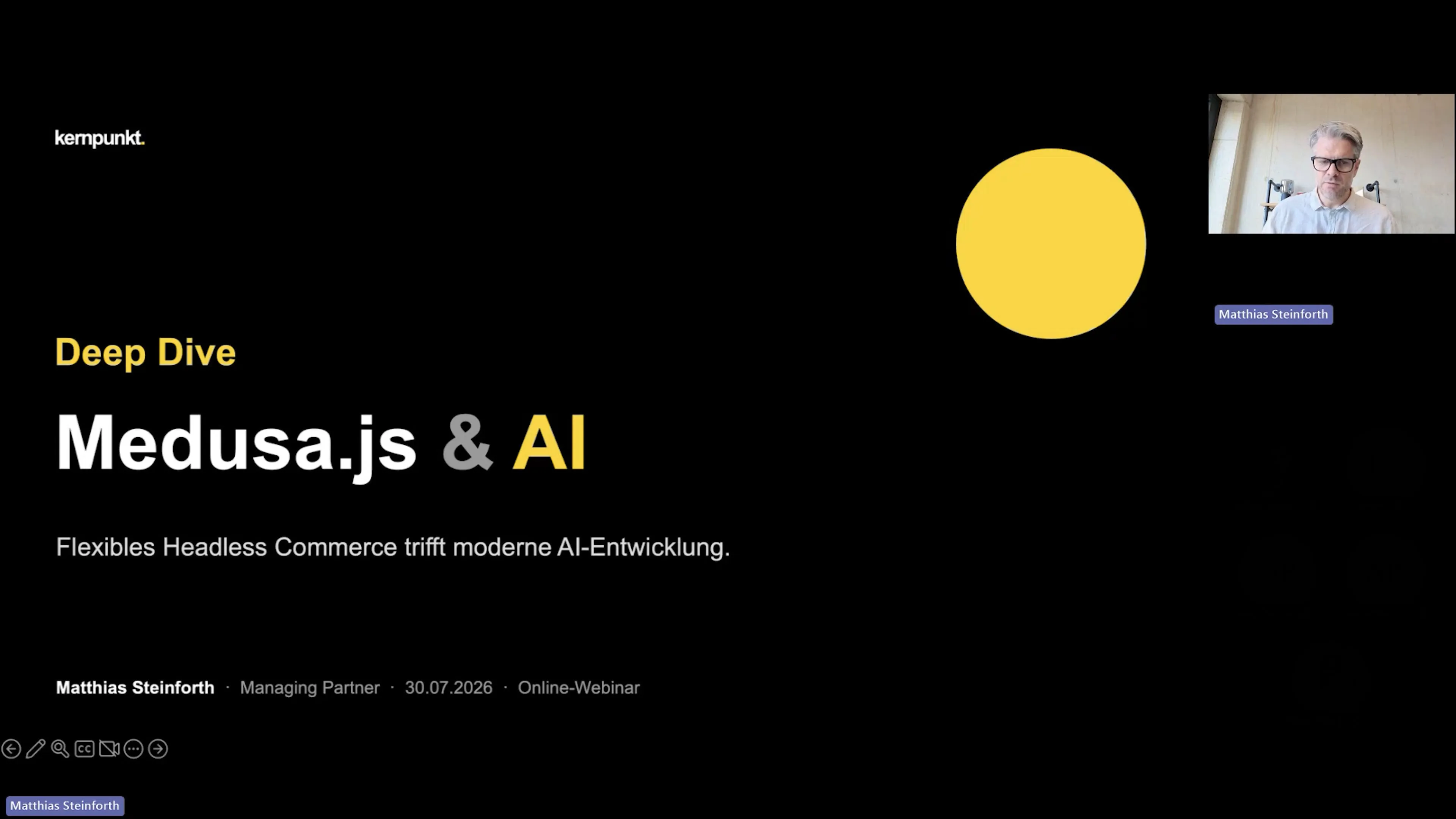 kernpunkt Deep Dive: Medusa.js & AI