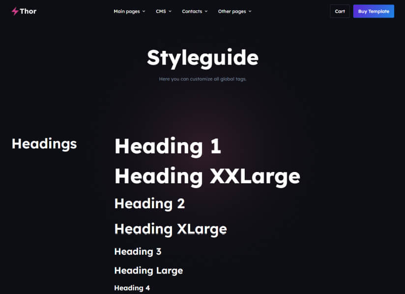 Thor Website SaaS HTML Template